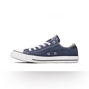 Converse Canvas Low Top Sneakers Navy Blue and White